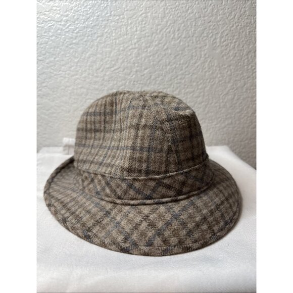 VINTAGE Pendleton Fedora Bucket Hat Tweed 100% Virgin Wool Men's - Picture 1 of 7